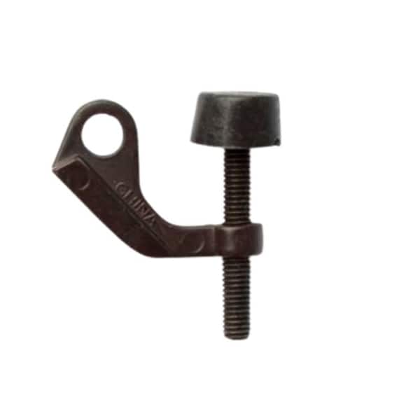 Orca Hardware Hinge Pin Door Stop, With Black Tip, Zinc Alloy, US10B Oil-Rubbed Bronze Finish - TH-HPDS-10B