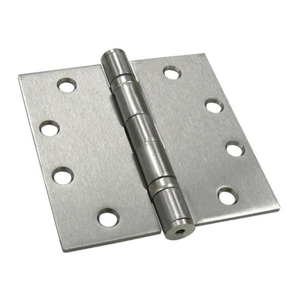 Patioplus 4.5 x 4.5 in. Heavy Duty Square Ball Bearings Hinge; Satin Chrome - Steel - 30 Case - Pack of 2 - PA831494