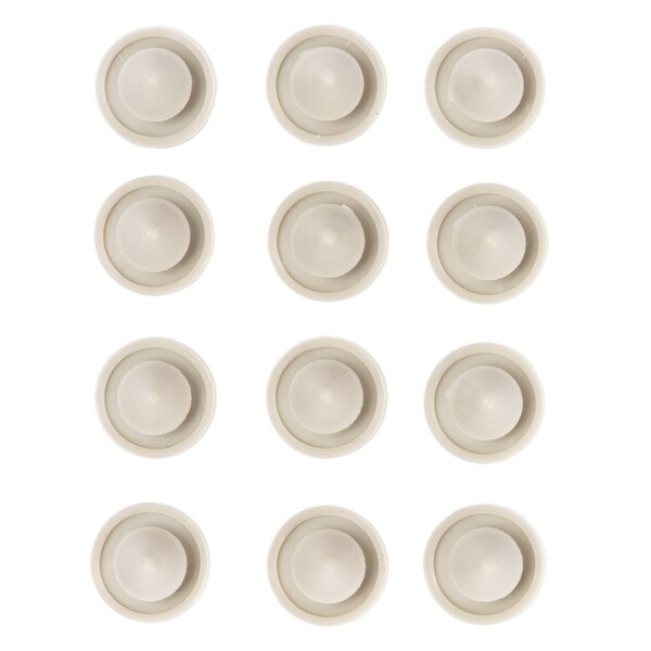 Brinks Commercial Brinks Plastic Off White Door Bumper Mounts to base trim 1/2 in. - BC41013
