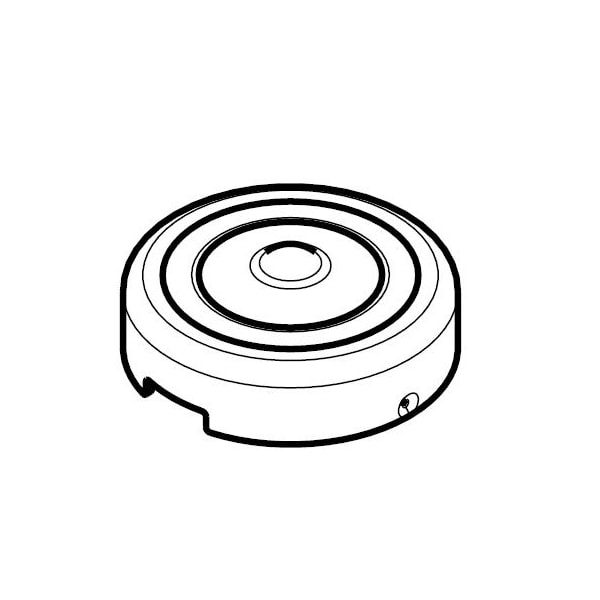 Kwikset Handleset Interior Screw Cap Cover, Bright Polished Chrome - 82215-26