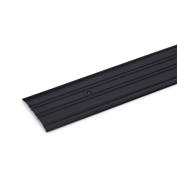 Randall 4' x 4" Wide x 1/4" High Corrugated Dark Bronze Anodized Threshold - 4 FT A-77-DB