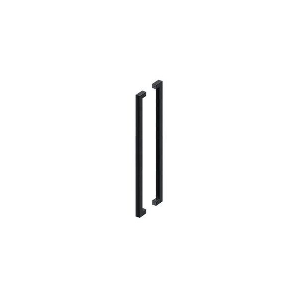 Deltana 42 Back to Back Contemporary Pulls Black Finish - SSPBB4215U19