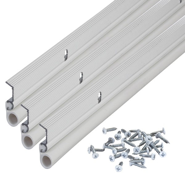 M-D Building Products White Aluminum and Vinyl Screw-on Top and Sides Door Seal Kit - 01958