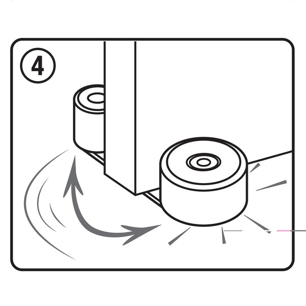 Prime-Line Door Stop w/ Door Retainer on Pivoting Arm, Brown, w/Adhesive Back, For 1-3/4 in. Thick Door - U 101117