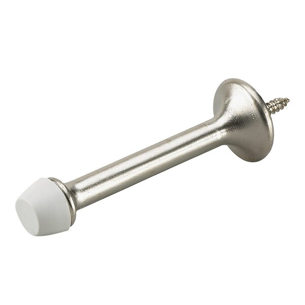 Richelieu 2Pack 3in 76 mm Rigid Door Stop, Brushed Nickel - 216NBV