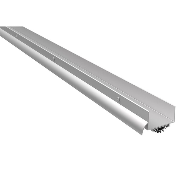 Pemko 48in 4ft Door Shoe with Vinyl Mill Finish Aluminum Finish - 216AV48