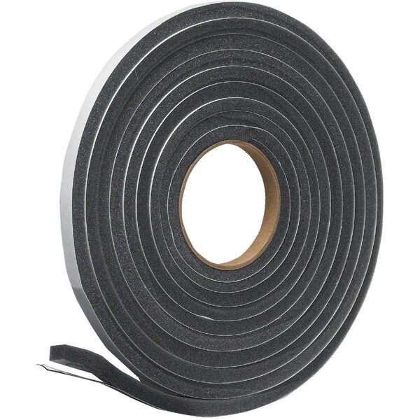 All-Source 1/2in. W x 3/8in. T x 17' L Charcoal Foam Weatherstrip Tape - L347DI