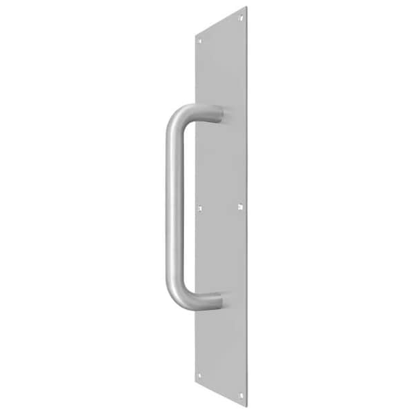 Deltana Pull Plate With Handle 4" X 16" S/S Satin Stainless Steel - PPH4016U32D