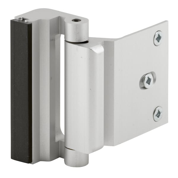 Prime-Line Door Reinforcement Lock, 3 in. Stop, Aluminum Construction, Satin Nick - U 10827