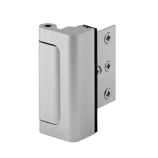 Prime-Line Door Reinforcement Lock, 3 in. Stop, Aluminum Construction, Satin Nick - U 10827