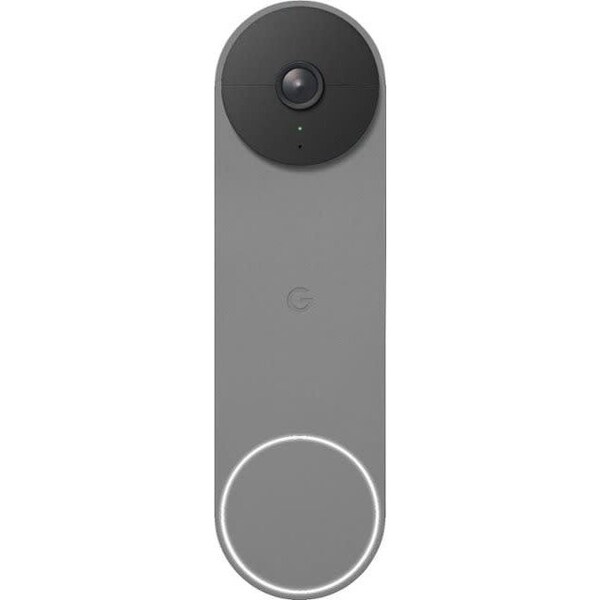 Google Nest 6-3/10 H x 1-4/5 W Battery Powered Video Doorbell Ash - GA02076-US
