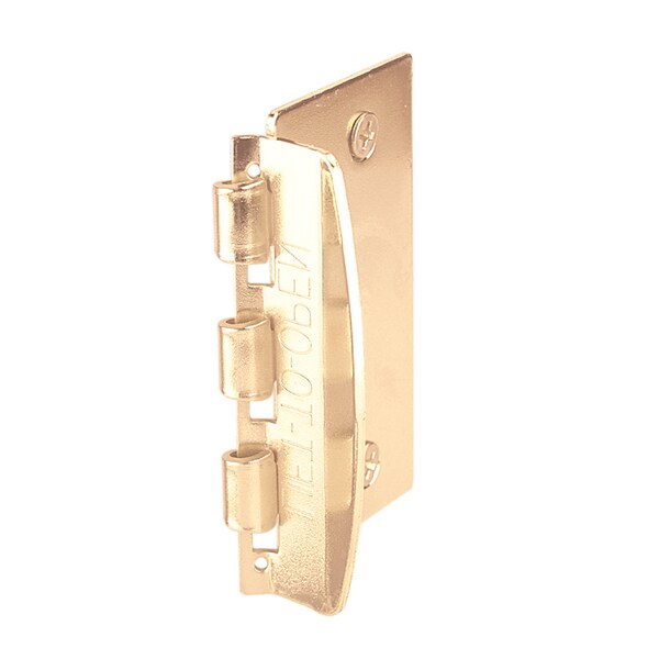 Prime-Line 2-3/4 in. Door Lock Steel Brass-Plated Flip-Action Door Lock - U 9887