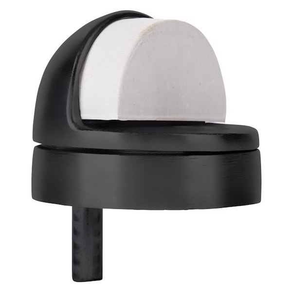 Brinks Commercial Brinks Commercial Steel Matte Brass/Black Door Stop Mounts to floor 1.75 in. - BC41019