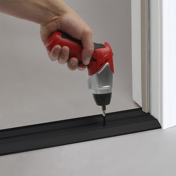 M-D Building Products M-D Building Products 0.75 in. H X 3.75 in. W X 36 in. L Aluminum/Vinyl Deluxe Low Threshold Black - 11821