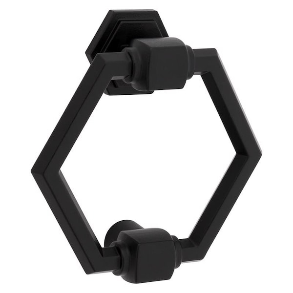 National Hardware National Hardware Powell 4 in. L Matte Black Die Cast Zinc Door Knocker - N336-706