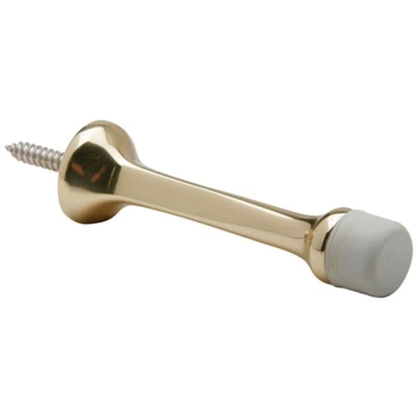 Ives Commercial Aluminum 3-3/16in Solid Door Stop Bright Brass Finish - 61A3
