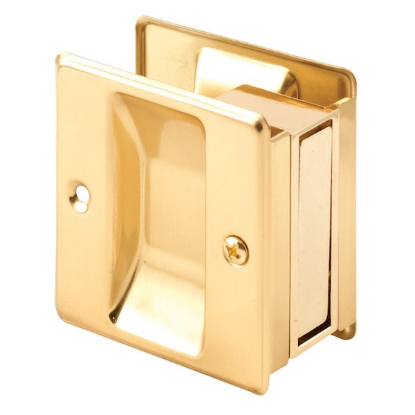 Prime-Line Prime-Line 2.5 in. L Polished Gold Brass Combination Pull - 161494