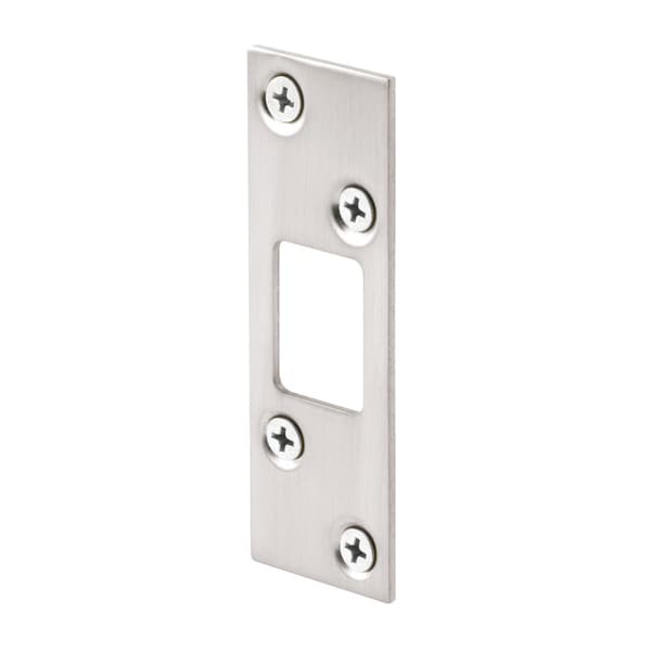 Prime-Line Prime-Line 3.625 in. H X 1.25 in. L Satin Nickel Steel High Security Deadbolt Strike - E 2461
