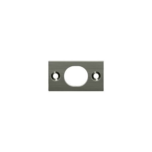 Deltana SP6FBU15 Strike Plate For 6 Flush Bolt Brushed Nickel, 10PK - SP6FBU15-XCP10