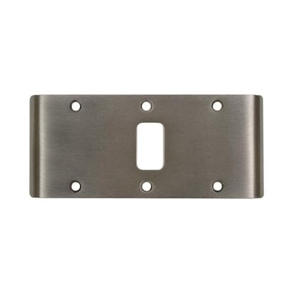 Best Hinges 5-3/4in Double Lipped Strike for Center Hung Doors # 100340 Satin Chrome Finish - DLS226D