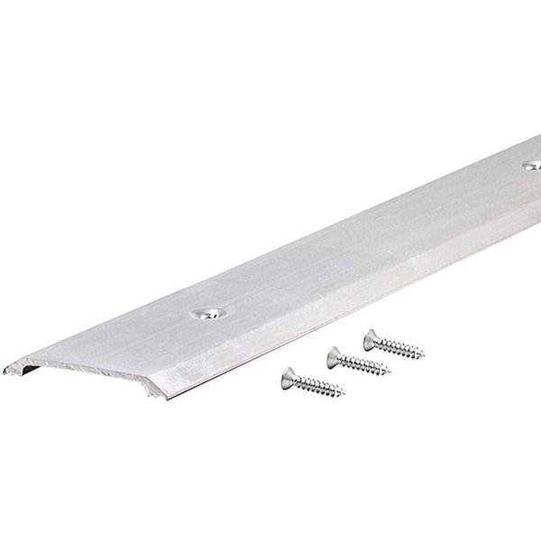 M-D Building Products Saddle Threshold, 36 in L, 2-1/2 in W, Aluminum - 11072