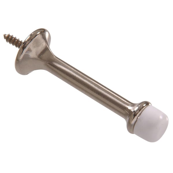 Ornatus Outdoors Brass Plated - Rigid Door Stop, Satin Nickel - 3 in. - OR1639916