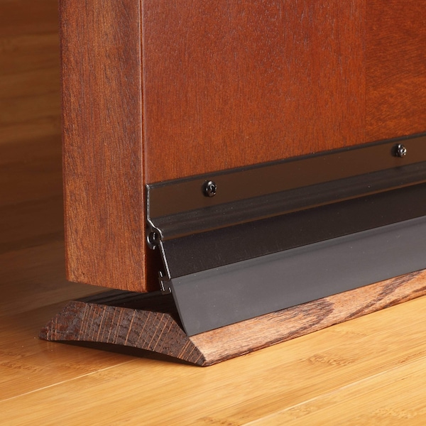 M-D Building Products 36 in. Bronze Aluminum and Vinyl Flex-O-Matic Screw-on Door Sweep - 07153