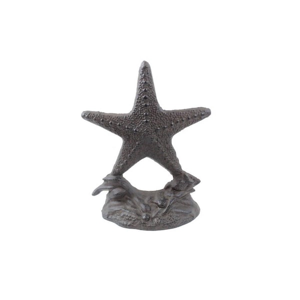 Handcrafted Model Ships Cast Iron Starfish Door Stopper, 11 in. - K-0155-CAST-IRON