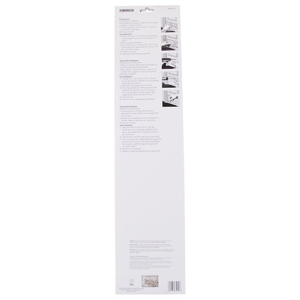 Prosource Kick Plate, 34 in L, 8 in W, Aluminum - 32293TND-PS