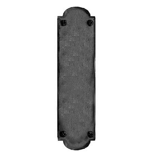 Acorn Mfg Acorn IMCBP 15-3/4" Iron Art Hand Forged Iron Push Plate - Black - IMCBP