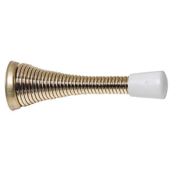 Zoro Select Spring Door Stop, Steel, 15/16"H x 1"W - 1RCT2