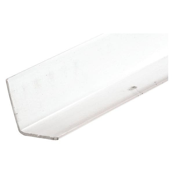Primeline Tools Corner Shield Perforated, 1-1/8 in. x 48 in, Vinyl Construction, Clear, Fasteners Included (5 Pack) - MP9130