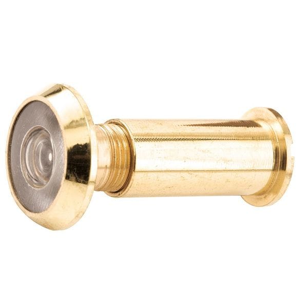 Primeline Tools Door Viewer, 190 Degree, 9/16 in. Diameter, Brass Finish (2 Pack) - MP4020-2