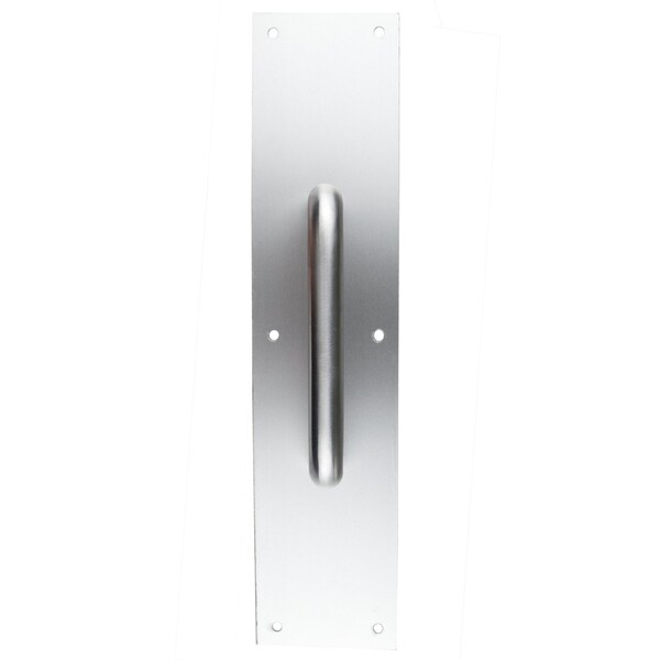 Trans Atlantic Co. 3-1/2 in. x 15 in. Aluminum Pull Plate with Round Pull - GH-PP5325-AL