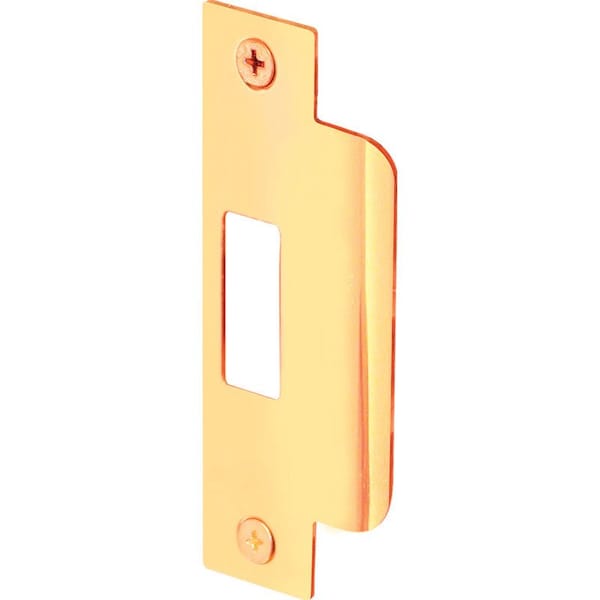 Prime-Line Prime-Line 4.875 in. H X 1.25 in. L Brass-Plated Steel Door Strike - U 9428