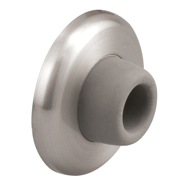 Prime-Line Wall Stop, 2-1/2 in. Outside Diameter, Stainless Steel Cover, 1-1/8 in.  Single Pack - MP4540-1