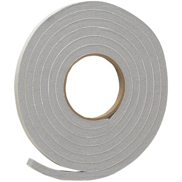 All-Source 1/2in. W x 3/8in. T x 10' L Gray Foam Weatherstrip Tape - V445HDI