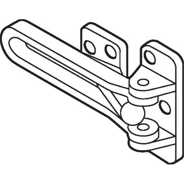 Heat Wave 1603-625 Bright Chrome Aluminum Hotel Door Guard - HE3287666