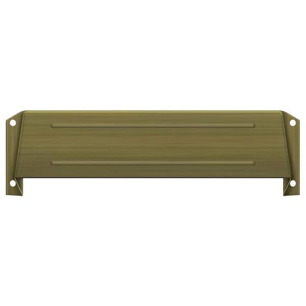 Deltana Letter Box Hood Antique Brass - MSH158U5