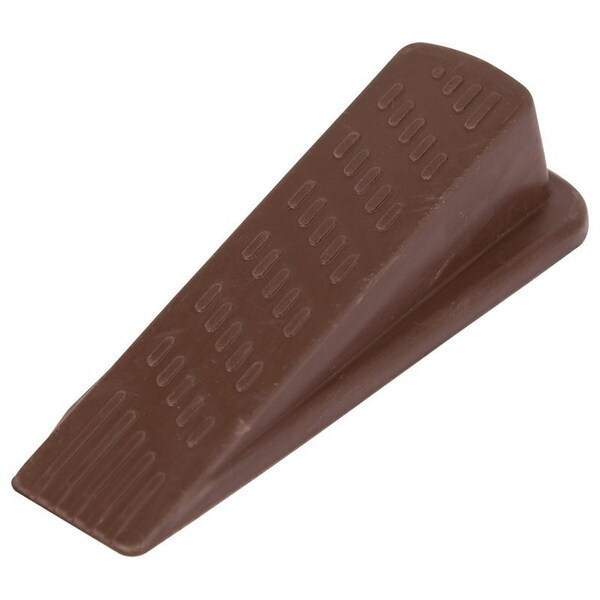 Prosource Heavy-Duty Hinge Pin Door Stop, 1-7/32 in W x 5-1/16 in L x 1-5/16 in H Projection, Rubber, Brown - FE-S801-PS