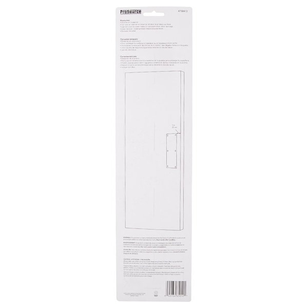Prosource Push Plate, Aluminum, Brass, 15 in L, 3-1/2 in W, 0.8 mm Thick - 32238BBB-PS