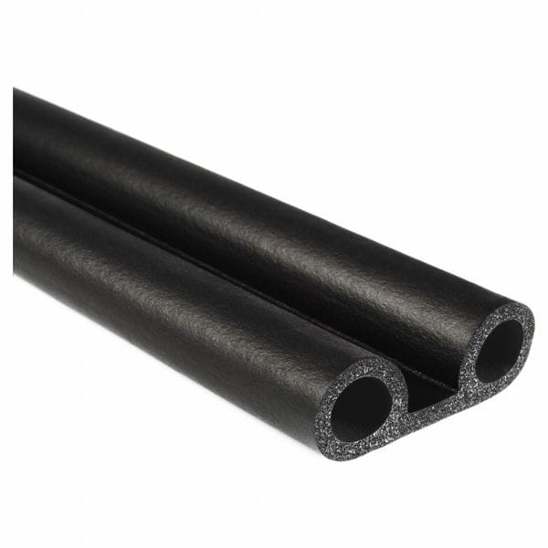 Trim-Lok Weather Seal, EPDM Rubber, Black, 100 ft L - X1145HT-100