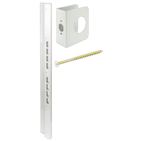 Prime-Line Mega-Jamb Reinforcing Kit for 2-3/8 in. Backset, For 1-3/4 in. Doors 1 Kit - U 10893