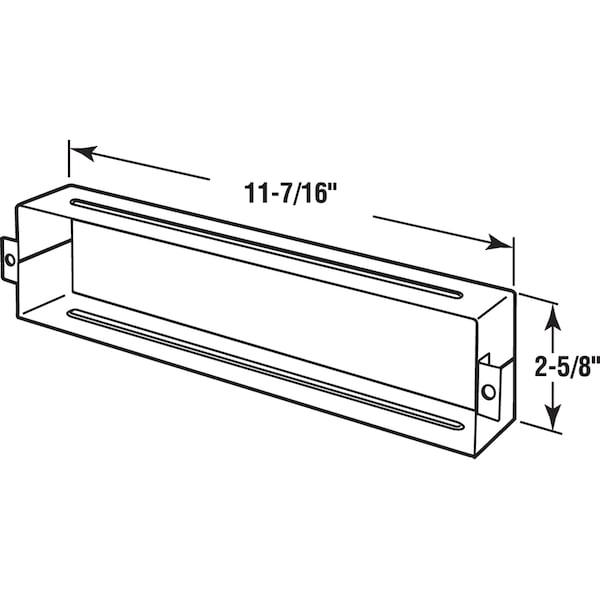 Prime-Line Door Mail Slot Sleeve in Stainless Steel Single Pack - S 4784