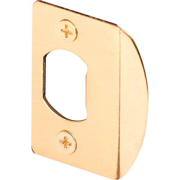 Prime-Line Prime-Line 2.25 in. H X 1-5/8 in. L Brass-Plated Steel Latch Strike Plate - E 2307