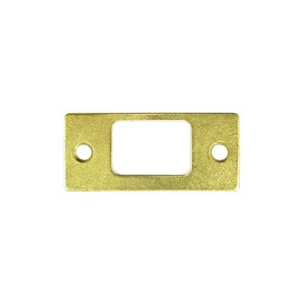 Deltana SP2753U3 Deadbolt Strike Plate Polished Brass, 10PK - SP2753U3-XCP10