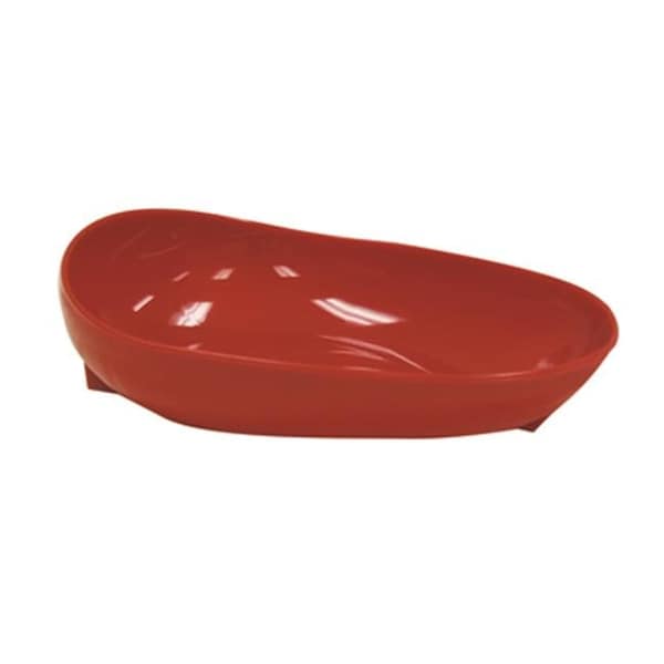 Fabrication Enterprises Fabrication Enterprises 62-0141 Non-Skid Scoop Dish; Red - 62-0141