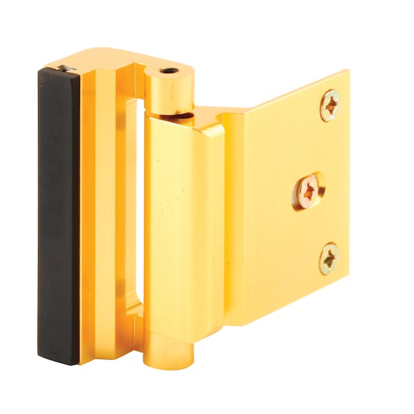 Prime-Line Door Reinforcement Lock, 3 in. Stop, Aluminum Construction - U 10826