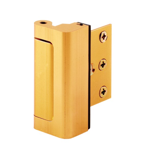 Prime-Line Door Reinforcement Lock, 3 in. Stop, Aluminum Construction - U 10826