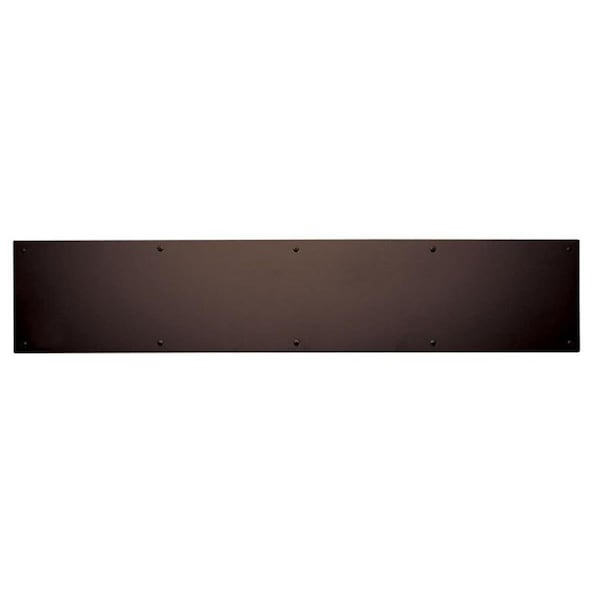 Trimco 8 x 34 in. Kick Plate Vis Pack, Dark Bronze Powder Coat - K0050613834V